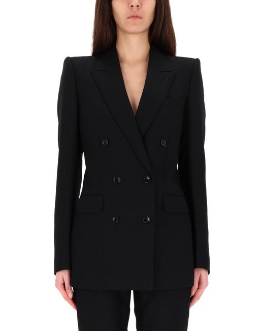 Tom Ford Black Double-Breasted Jacket