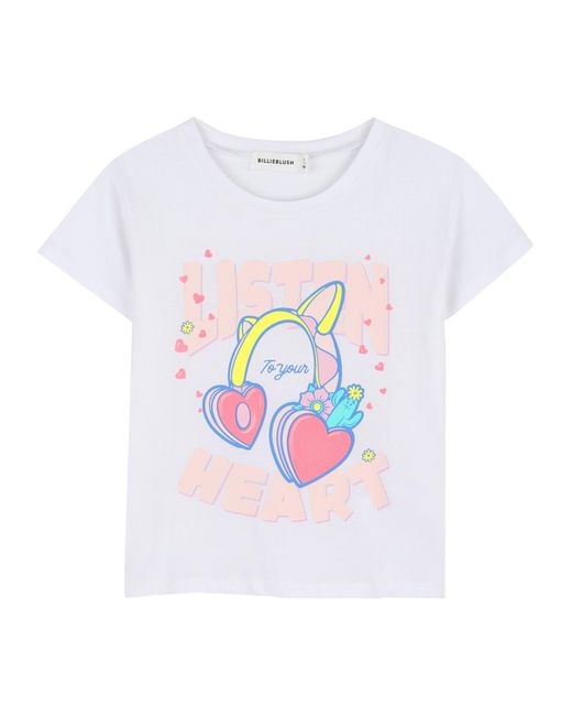 Billieblush White T-Shirt Con Stampa