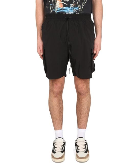 Bermuda Con Tasche di Represent in Black da Uomo