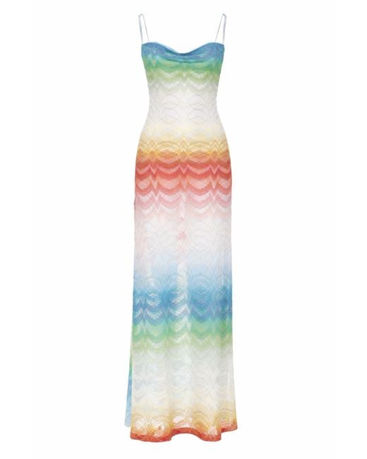 Missoni Blue Long Cover-Up Dress