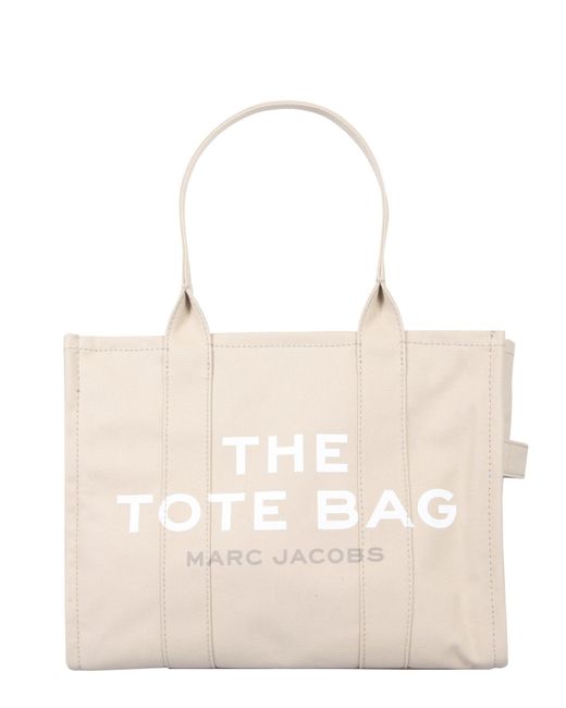 BORSA TOTE THE TRAVELLER IN CANVAS di Marc Jacobs in Natural