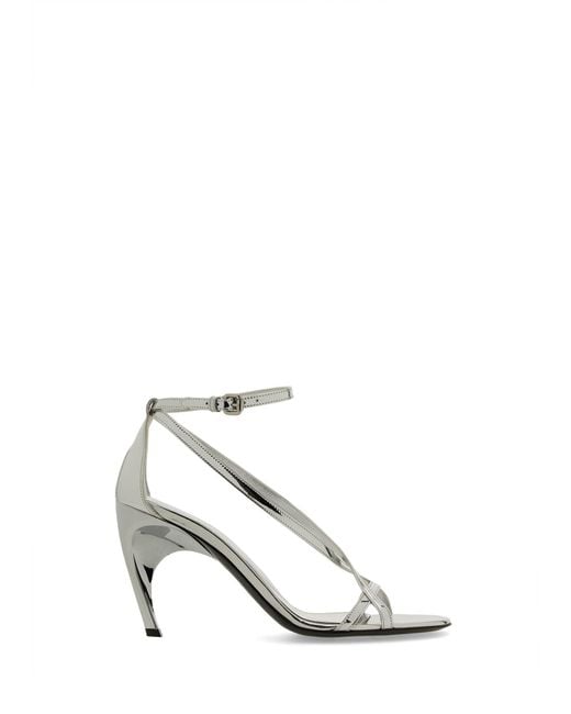 McQueen White Sandal "Armadillo"