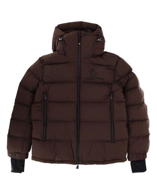 Moncler Brown Isorno Hooded Down Ski Jacket for men