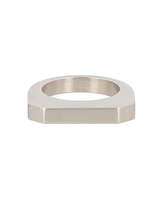 Rick Owens White Anello "Hollywood