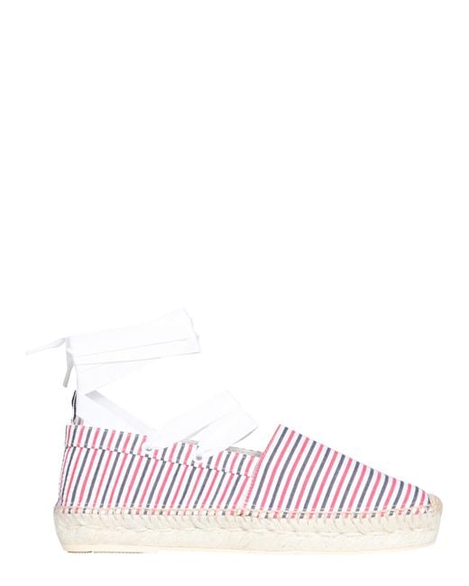 Thom Browne Multicolor Striped Seersucker Cotton Espadrilles