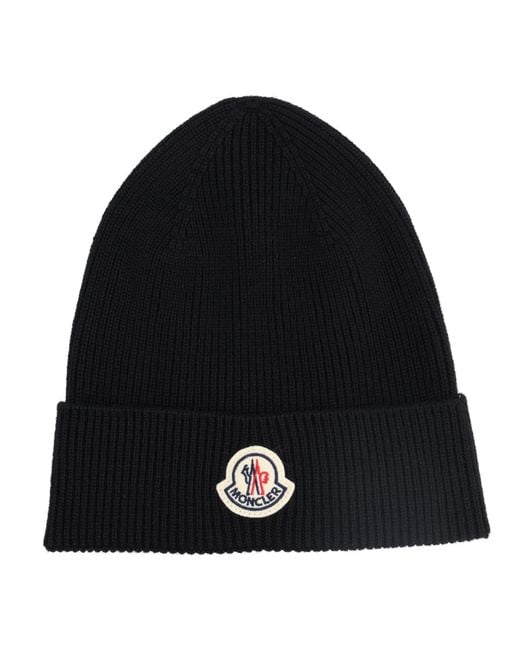 Moncler Black Berretto for men