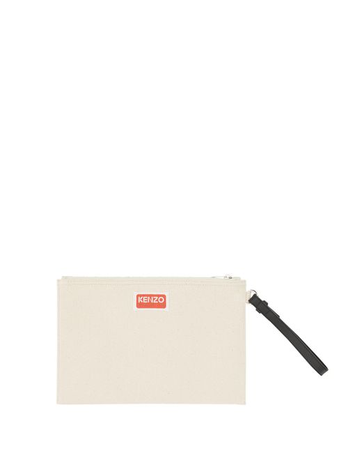 Pochette Large di KENZO in Metallic da Uomo