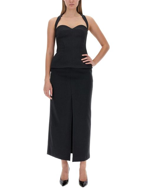 Gonna Lunga Svasata di Philosophy Di Lorenzo Serafini in Black