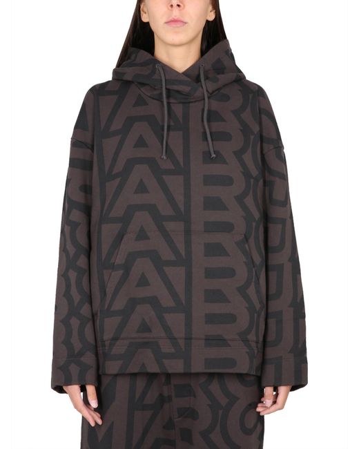 Marc Jacobs Gray Monogram Logo Sweatshirt