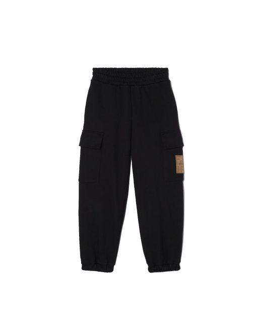 Fendi Black Cotton-Blend Sweatpants
