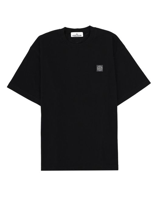 Stone Island Black Crew Neck T-Shirt for men