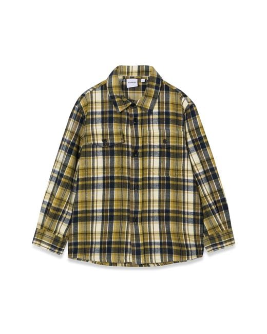 Aspesi Green M/L Plaid Shirt