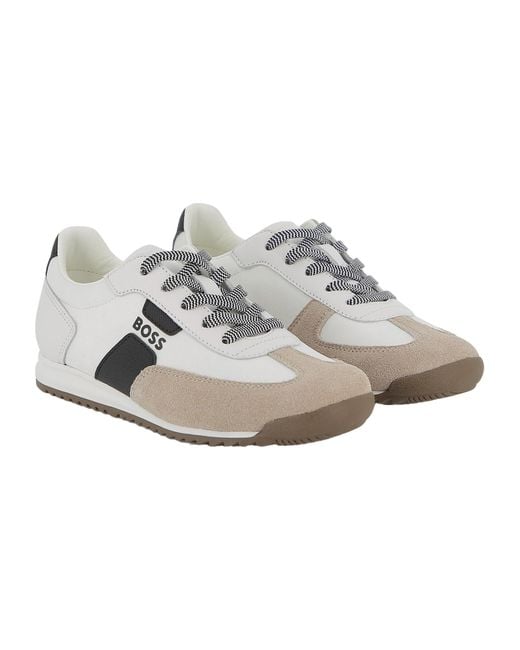 Boss Gray Sneakers Con Logo