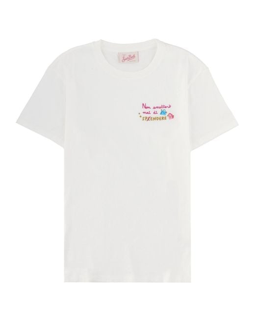 Mc2 Saint Barth White Classic Cotton Tee