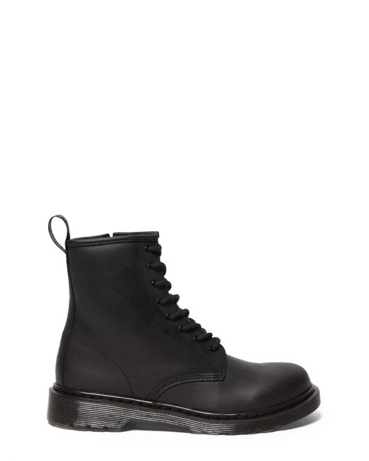 Dr. Martens Black Serena Mono Combat Boots