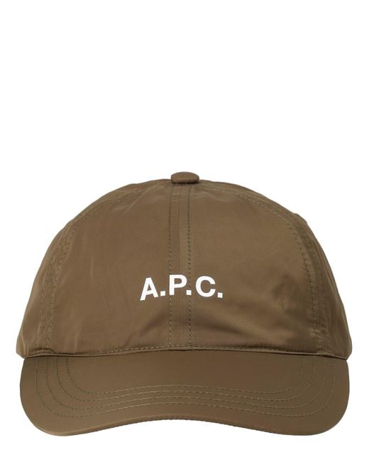 A.P.C. Brown Logo Baseball Hat for men