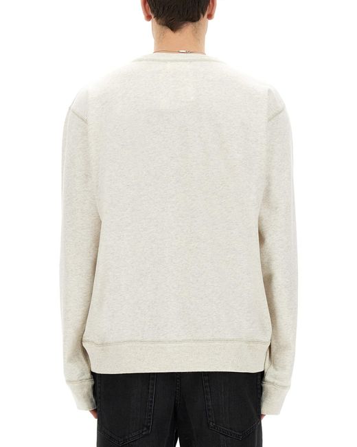 Felpa "Mikoy" di Isabel Marant in White da Uomo