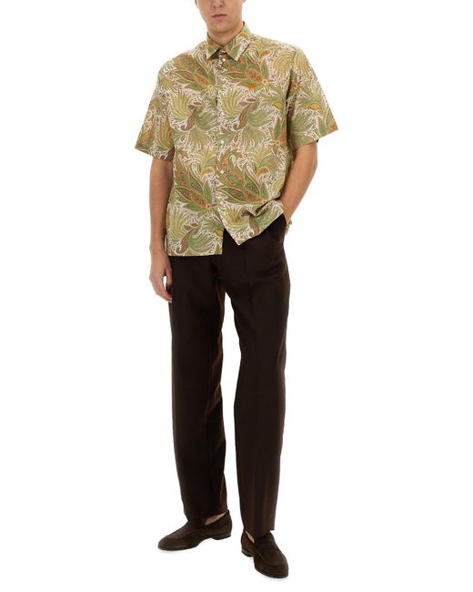 Camicia Over di Etro in Green da Uomo