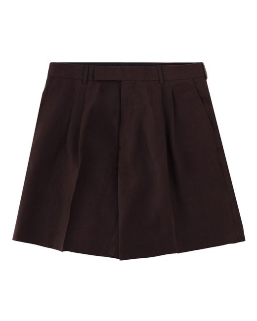 Paul Smith Black Linen Shorts Size 34 for men