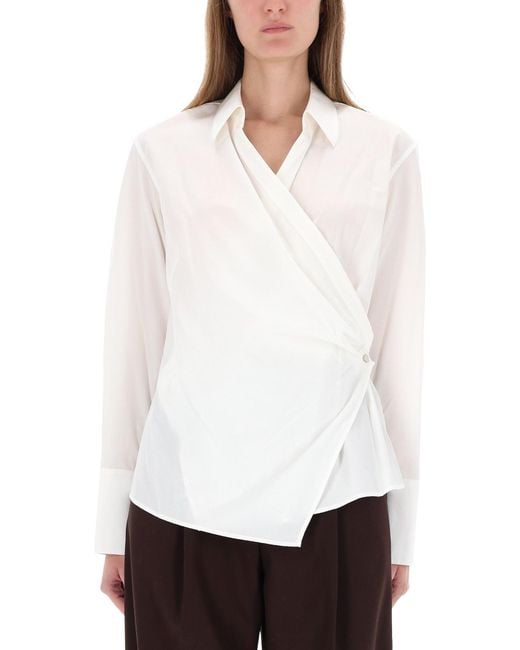 Helmut Lang White Shirt Wrap
