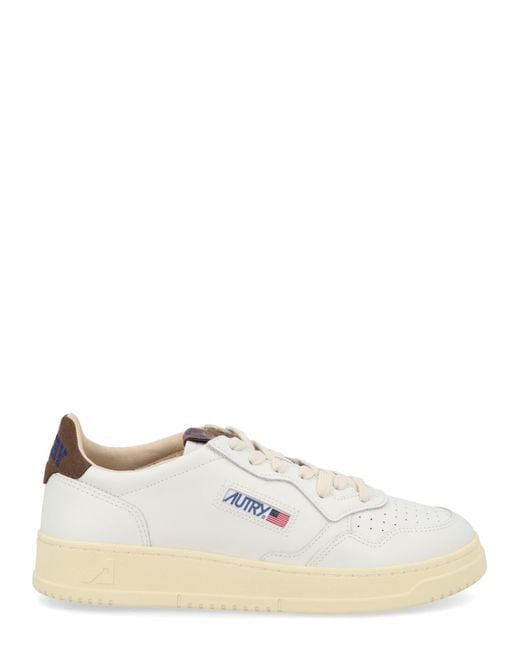 Autry White Sneaker "Medalist Low" for men