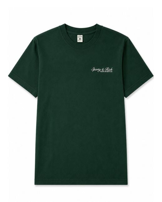 Sporty & Rich Green T-Shirt "Syracuse"