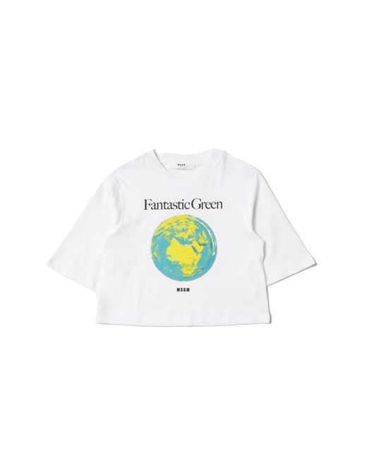 MSGM White "Fantastic" T-Shirt