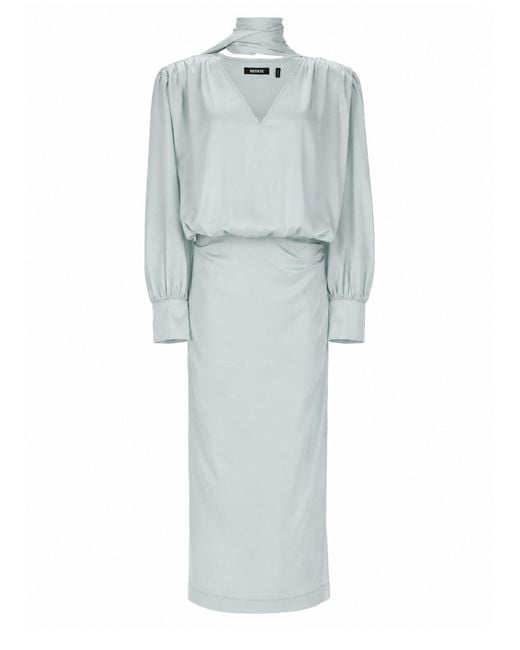 ROTATE BIRGER CHRISTENSEN Blue Abito Midi
