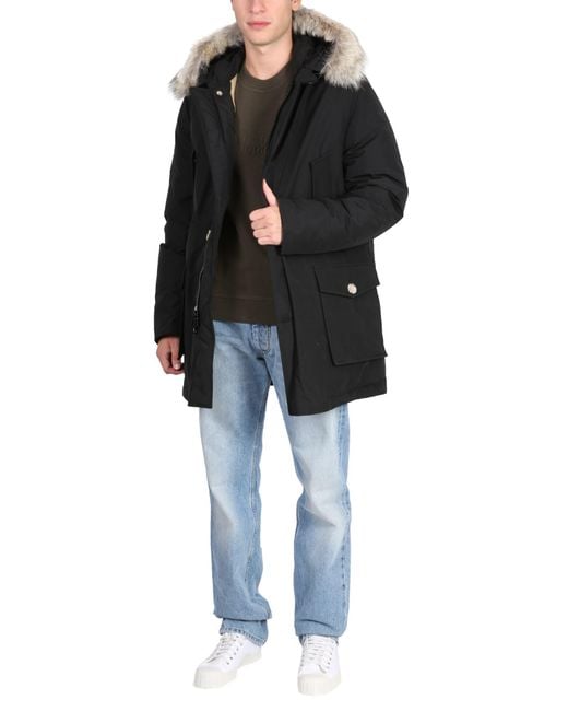 Piumino "Arctic" di Woolrich in Black da Uomo