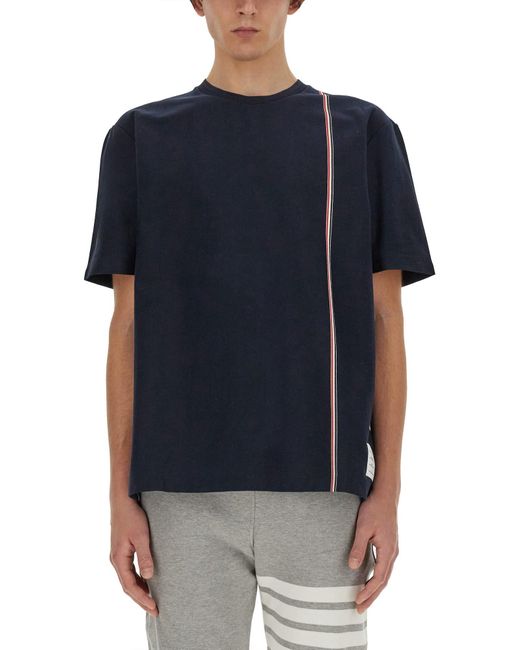 T-Shirt di Thom Browne in Blue da Uomo