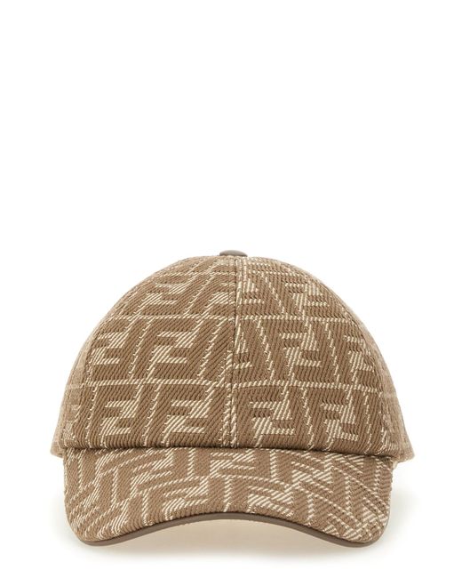 Cappello Da Baseball di Fendi in Natural