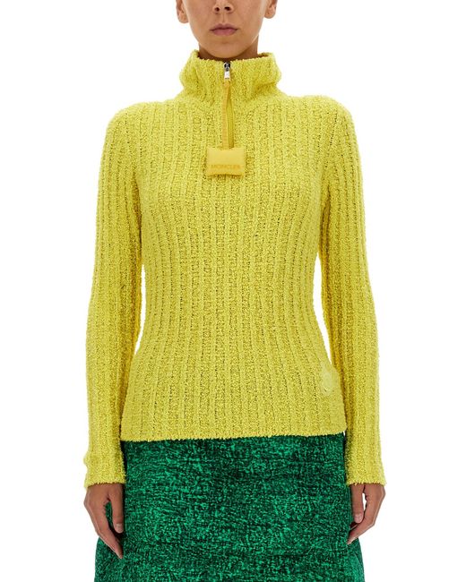 Moncler Genius Yellow 1 Moncler Jw Anderson Cotton Boucle Jersey