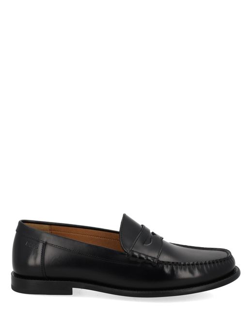 Boss Black Leather Loafer for men