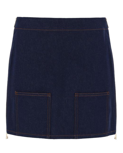 Fendi Blue Gonna Mini
