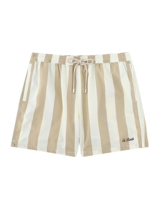 Mc2 Saint Barth Natural Costume Da Bagno Con Coulisse for men