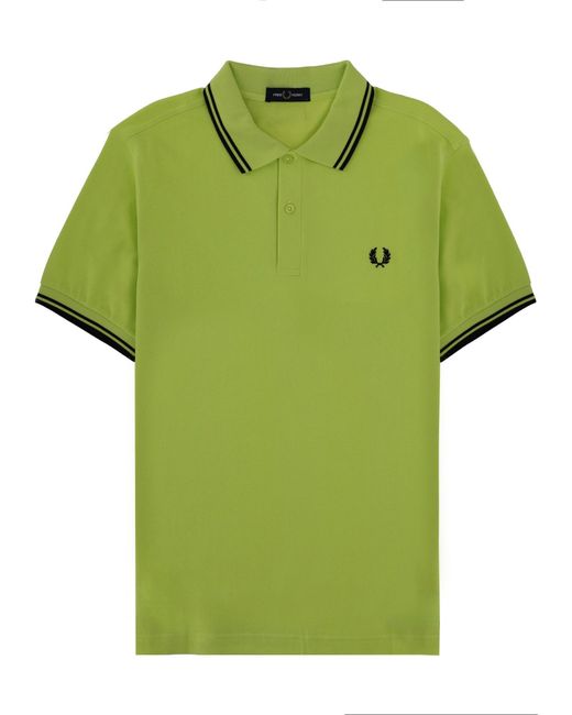 Fred Perry Green Polo Con Logo for men