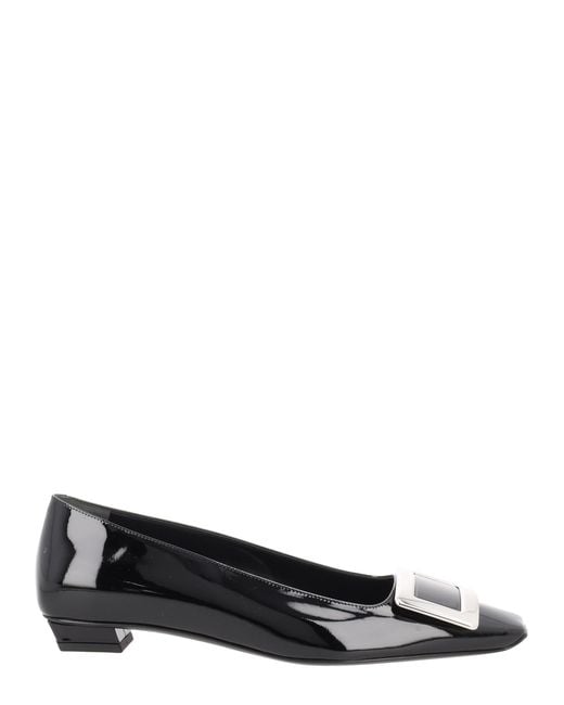 Roger Vivier Black Ballerina "Belle Vivier"