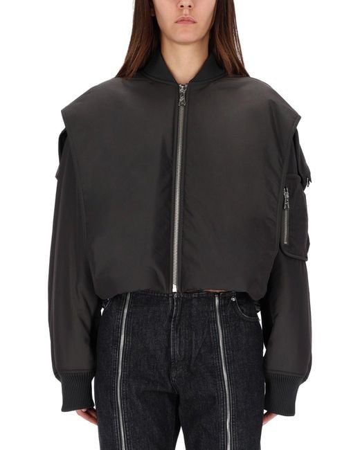 Jean Paul Gaultier Black Cropped Sports Jacket