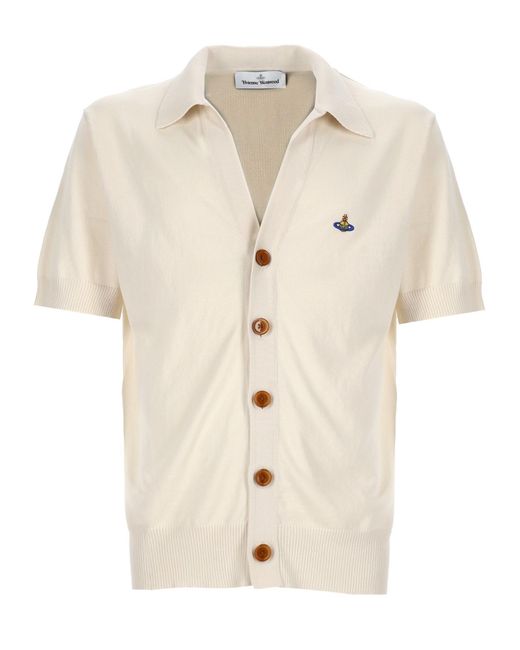 Vivienne Westwood Natural Cardigan Polo for men