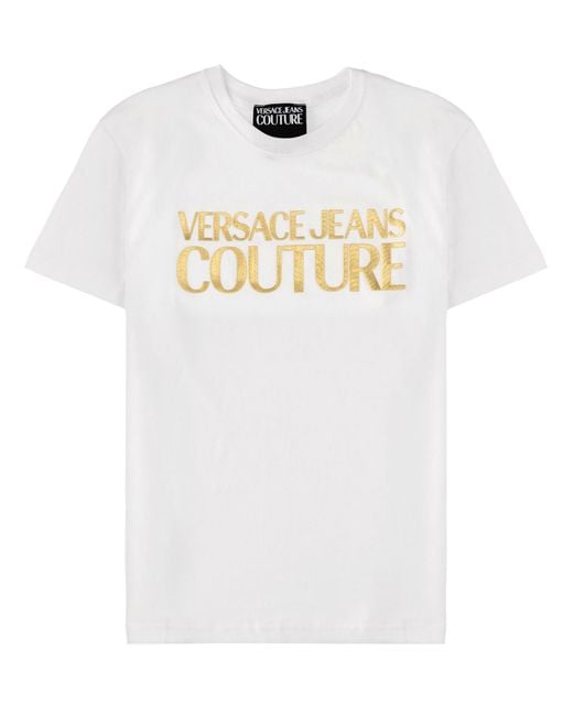Versace Jeans Couture White T-Shirt With Logo for men