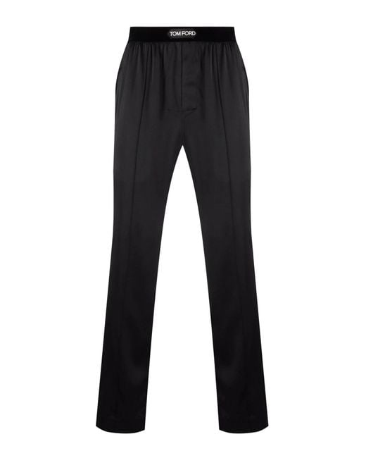 Tom Ford Black Pantalone Pigiama for men