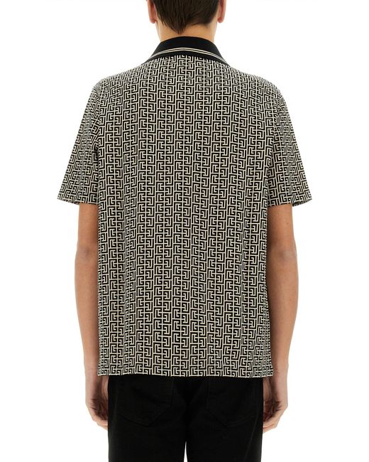 Maglioni Cotone-Uomo di Balmain in Gray da Uomo