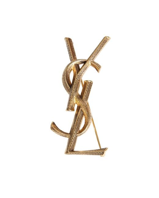 Saint Laurent Metallic Brooch Opyum Ysl Snake