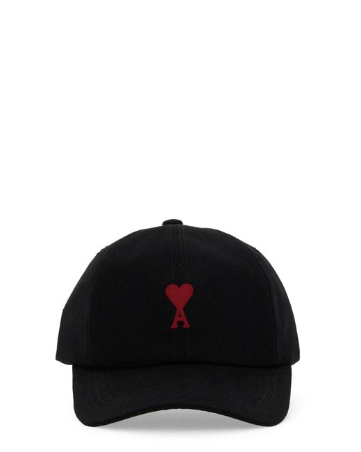 AMI Black Baseball Hat With Logo