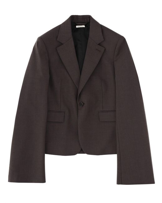 J.W. Anderson Black Cropped Trench Jacket