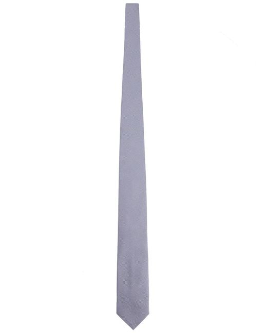 Boss White Silk Tie for men