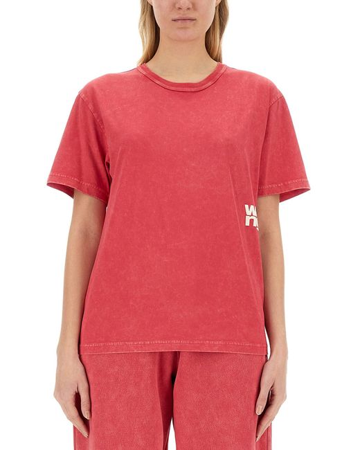 T By Alexander Wang Red T Shirt With Logo