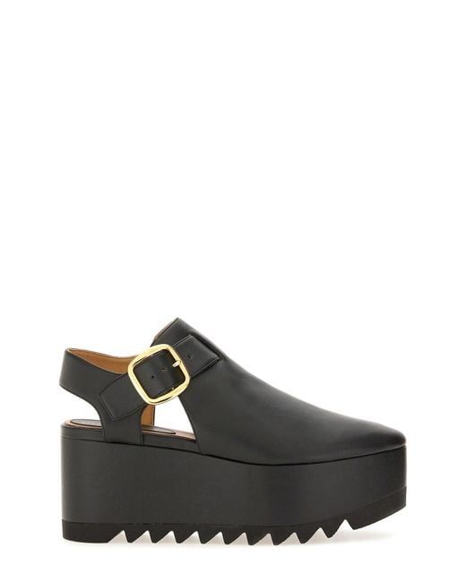 Stella McCartney Black Elyse Platform Sandals