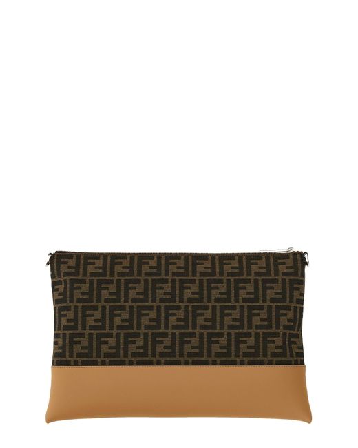 Pochette Small "Ff" di Fendi in Black da Uomo
