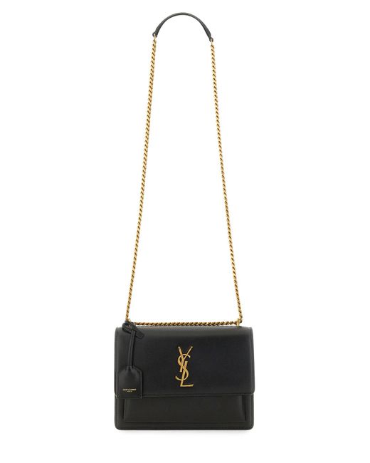 Saint Laurent White Borsa A Tracolla "Sunset" Medium